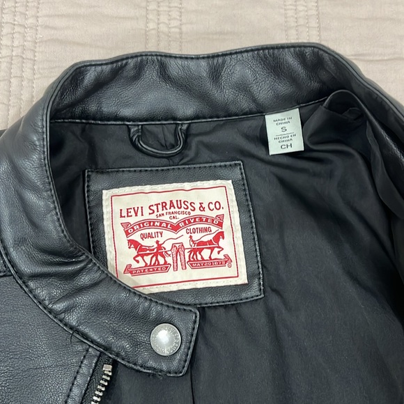 NWT Levi's Faux Leather Motocross Racer Jacket - Picture 2 of 8